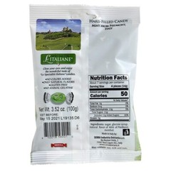 Delicate Mint Filled Hard Candy from Italy – Pack of 3, Individually Wrapped