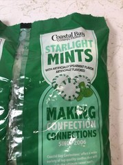 1 PACKAGE Coastal Bay Confections FAT FREE / 0 TRANS FAT Starlight Mints 12 oz.