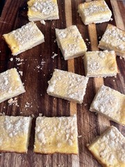 Ricotta Crumb Bars * Italian Style Crumb Topped Cheesecake Bars Various Flavors