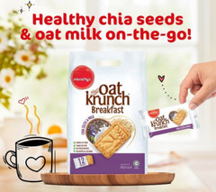 6 x Pack Munchy’s Oat Krunch Biscuit – Chia Seeds and Milk (12 Sachets & 384g)
