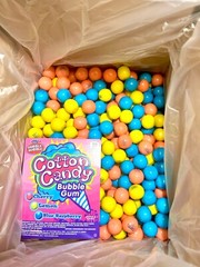 Double Bubble Cotton Candy One Inch Gumballs Bulk Candy 1LB 2LB 3LB 4LB 5LB