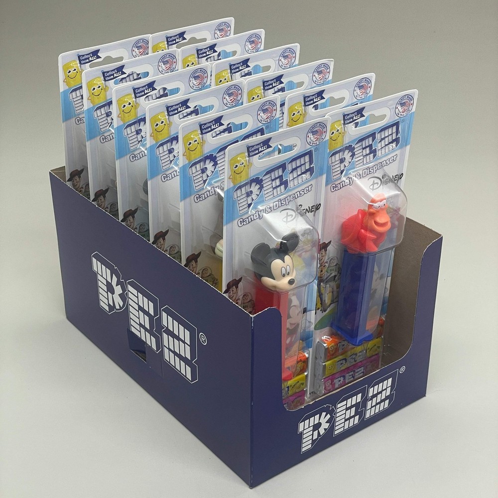 PEZ (12 PACK) Assortment Disney Characters Candy Dispensers BB 04/30 079275