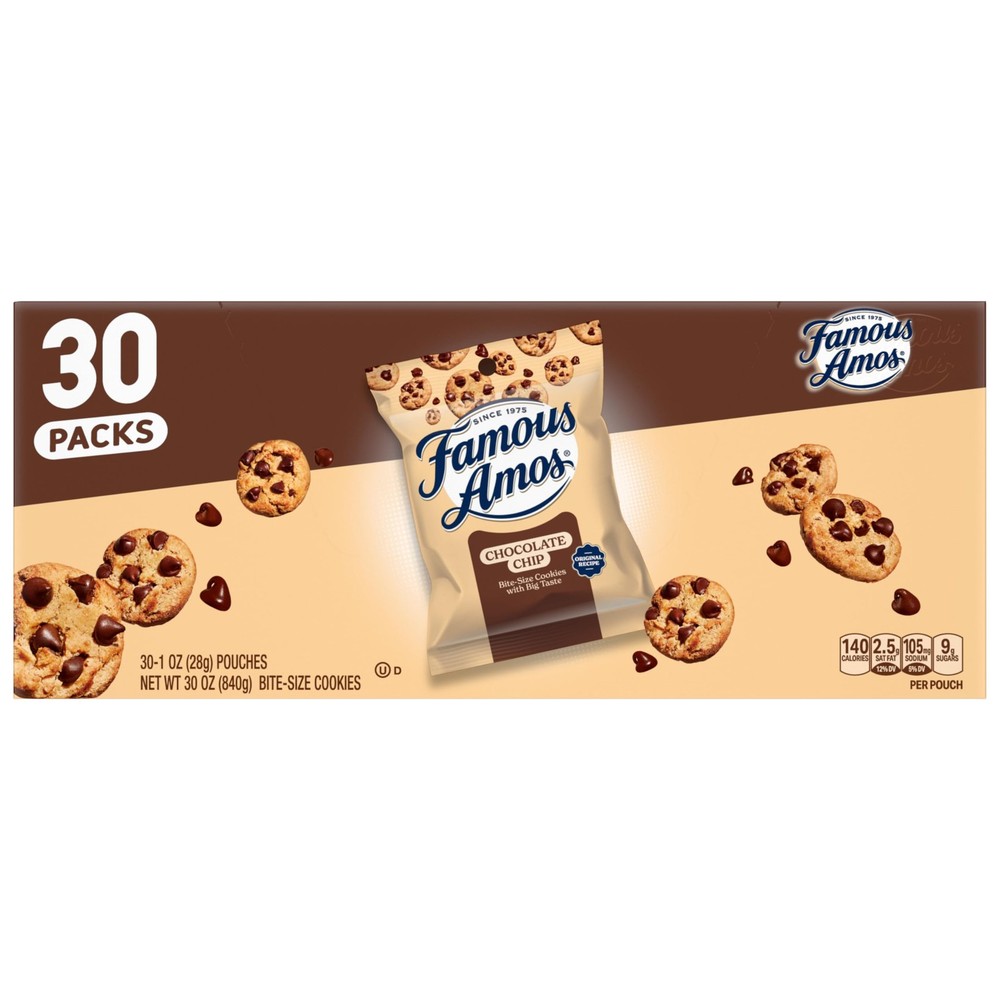Famous Amos Original Recipe Chocolate Chip Bite-Size 30 ounces, coffee