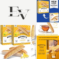 Gourmet Lemon Biscotti – All Natural Ingredients, Twice-Baked, Kosher 2 Pack