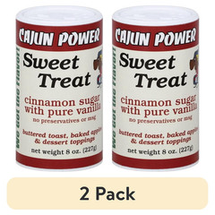 (2 pack) Cajun Power Sweet Treat Cinnamon Sugar With Pure Vanilla, 8.0 OZ….