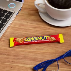 2 Boxes ZAGNUT Crunchy Peanut Butter with Toasted Coconut Candy Bars 36 Count