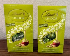 Limited Ed 2 Lindt LINDOR Pistachio Candy Truffles 5.1 oz Bags Exp. 12/31/2026
