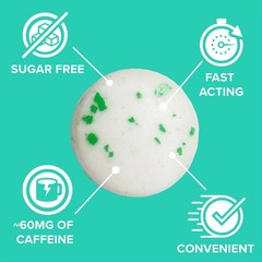 (6 pack) Rev Gum Sugar Free Spearmint Energy Gum, 6 Pieces