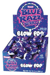Blow Pops Blue Razz Berry Flavor 48-Count Box