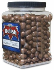 Gourmet Milk Chocolate Covered Almonds by Its Delish – 3 LBS Jumbo Reusable…