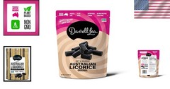 Gourmet Soft Black Licorice from Australia – 7oz Treat, Palm Oil Free