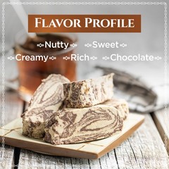 Halvah with Cocoa, 10.6oz, Turkish Halva, Tahini Halva