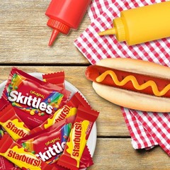 SKITTLES & STARBURST Fun Size Variety Mix 31.9-Oz – 65 Piece Gluten-Free Treats
