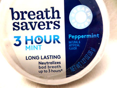 BREATH SAVERS Peppermint Sugar Free Breath 3 Hour Mint