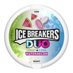 ICE BREAKERS DUO Watermelon Flavored Mints, 1.3 Ounces Ounce (Pack of 1)