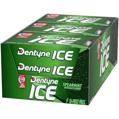 Ice Spearmint Sugar-Free Chewing Gum, 144 Count – Low Calorie Breath Booster