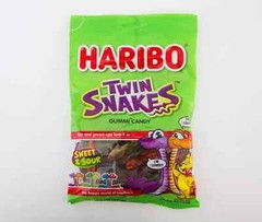 Haribo Twin Snakes Gummy Candy 4 oz