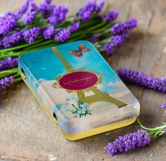 LA SABLESIENNE, Boîte Papillon (Butterfly Box) of Shortbread Set of 2 Mini Tins
