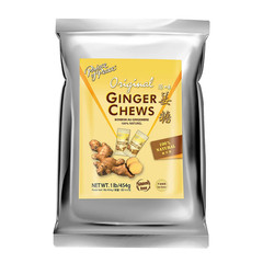 Original Ginger Chews, 1 lb. – Candied Ginger – Candy Pack – Ginger Chews Candy