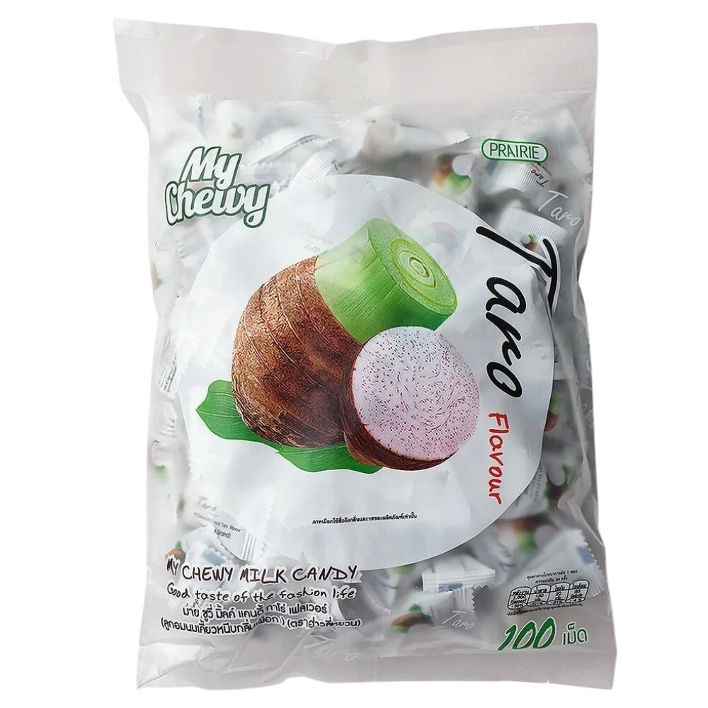 Chewy Candy Milk Toffee Haoliyuan Thai Taro Dessert Flavor Fruit 360g Big Pack