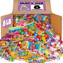 Candy Bulk 8 Pound Candy Mix Big Bulk Candies for Pinatas Gifting
