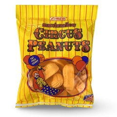 Melster Classic Circus Peanuts, Banana Flavored, Peanut Shaped, 4 Full Size Bags