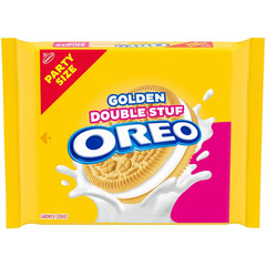 Double Stuf Golden Sandwich Cookies, Party Size, 24.95 Oz