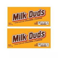 MILK DUDS Chocolate and Caramel Candy Boxes 5 oz each- (2 BOXES)