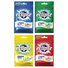 Wrigley’s Eclipse Chewy Mint Refresh Breath 8 Packs x 45g- Free SHIPPING