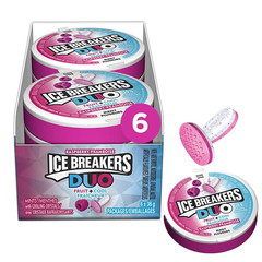 Duo Raspberry Mints, 1.5Oz. 36G(Pack of 6){Imported from Canada}