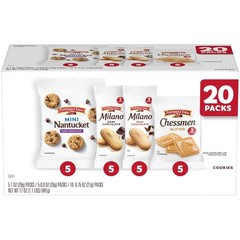 Cookies Variety Pack, 20 Snack Packs – Assorted Flavors for Parties & Gifts