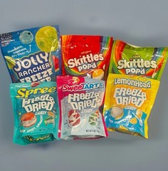 Freeze Dried Candy (1.5lb) Skittles, Jolly Rancher, Spree, Sweetarts, Lemonhead