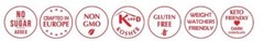 Red Chocolatew Milk chocolate 100g 20 Pack Gluten free No Sugar