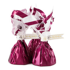 Roshen Mont Blanc Chocolate Candies with Chopped Almonds Ukrainian Sweets