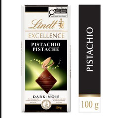 (12pack) Lindt Dark Pistacio Chocolate Bar (100 g)