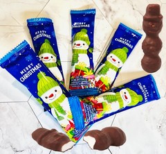 SNOWDAY Candies Chocolate Covered Marshmallow SNOWMEN SHAPE Bulk VALUE BAG LIMIT