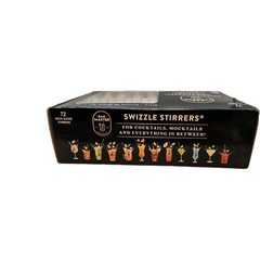 72 PC CASE ROSES BRANDS WHITE NATURAL SUGAR CANE ROCK CANDY SWIZZLE STIR STICKS
