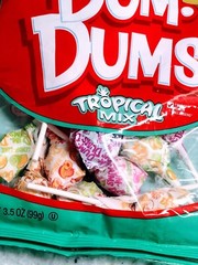 Dum.Dums-Tropical Mix Lollipops Free from Major Allergens. 3.5oz/99g