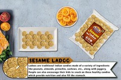 Rani Sesame Ladoo (Round Sesame Brittle Candy) 14oz (400g)