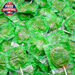 Caramel Apple Pops 1 Lb – Suckers with Chewy Coating and Hard Center, Individual
