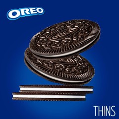 OREO Thins Chocolate Sandwich Cookies, Family Size, 11.78 oz