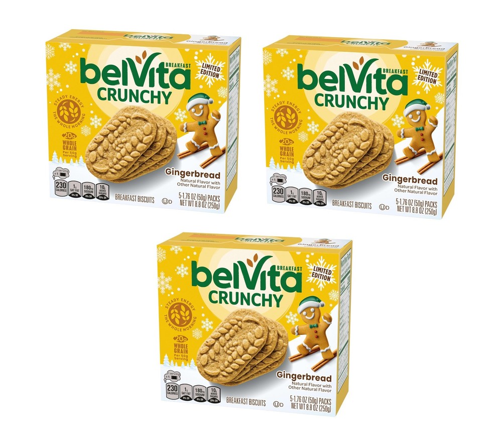 Belvita Gingerbread Breakfast Biscuits 3 Pack Limited Edition