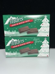 2 Andes Creme de Menthe Thins 4.67oz. 28 pieces Wrapped Chocolate (56 total)