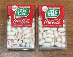 2x Coca-Cola Flavored Tic-Tacs Limited Edition – 1 Oz – Sealed Candy Mints