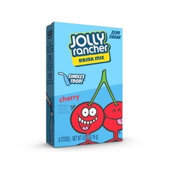 Jolly Rancher SINGLES TO GO! Cherry, 6 boxes with 0.57 Ounce (Pack of 6), Red