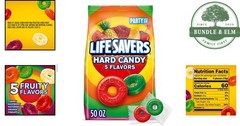 50 oz Bulk Bag of Mixed Fruit Hard Candy for Birthdays and Holidays
