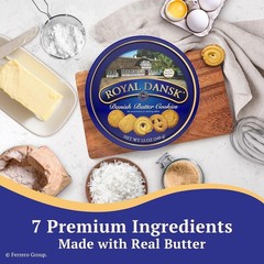 Royal Dansk Danish Cookie Selection, No Preservatives or Coloring Added, 12 Oz.