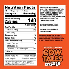 Candy Vanilla Cow Tales Minis – 1 Pound Bag (16 Ounces) – Fresh from the Factory