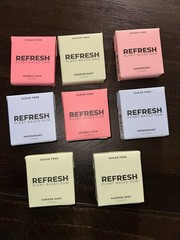Refresh Gum, Xylitol, Natural, Sugar Free, Plastic 12 Ct (Pack of 8) Ships Fast
