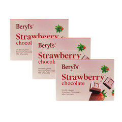 BERYL’S Malaysia Strawberry Milk Chocolate Double Layered – 60g Halal Sweets